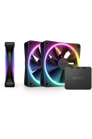 NZXT RF-D12TF-B1 NZXT F120 RGB Duo Black 120 mm Fan(3'lü Set)