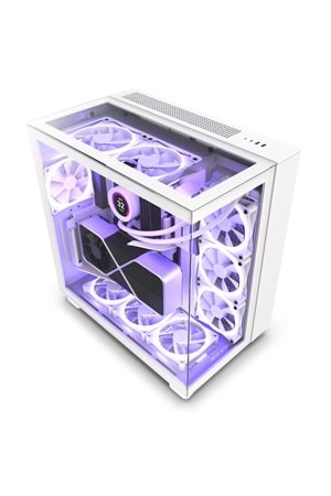 Kasa Nzxt H9 Elite White RGB Tempered Glass USB 3.2 Atx Mid Tower