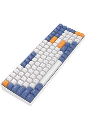 AIGO A100 Mavi Mekanik Yellow Switch Kablolu/Kablosuz Us Layout