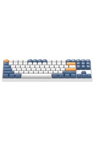 KLAVYE AIGO A87 Mavi Mekanik Yellow Switch Kablolu/Kablosuz Us Layout