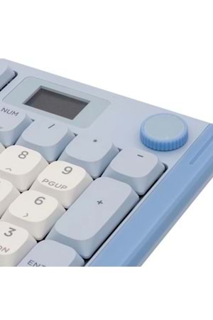 KLAVYE AIGO S99 RGB Mavi/Beyaz Mekanik RED Switch Kablosuz Us Layout