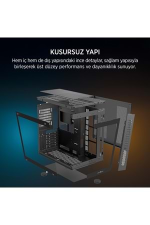 KASA James Donkey Stark S800 4xARGB Temperli Cam 650W 80+ Bronze ATX S