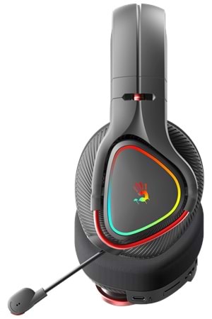 Bloody Mr720 Siyah Şarjlı Rgb Kulaklık-Bt&2.4G&3.5Mm