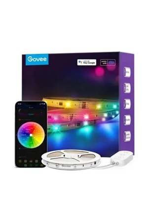 Govee RGBIC Basic Wi-Fi + Bluetooth LED Şerit Işıklar (10 M) - H618C