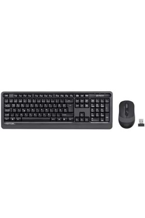 KABLOSUZ KLAVYEMOUSE A4TECH FG1010 F GRİ TR LAYOUT