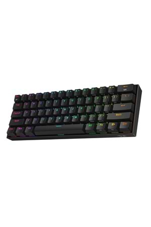 Klavye Redragon K530 Draconic Pro Black Brown Switch Kablosuz TrLayout