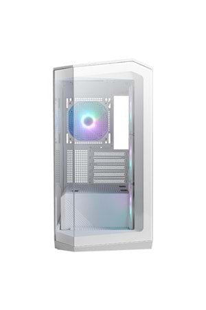 Kasa Msi Pano M100R Pz Beyaz 4X120Mm Argb Micro Atx Gaming