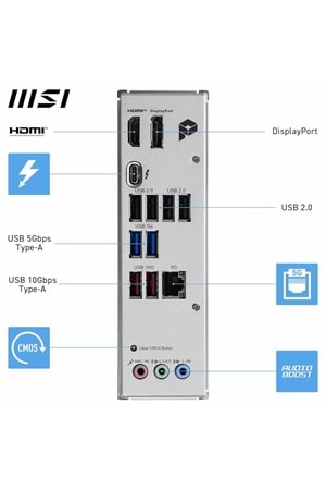 Anakart Msi PRO B860-P DDR5 8800+(OC)MHz Atx 1851