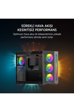 Kasa James Donkey Stark S800 4xARGB Temperli Cam 750W 80+ Bronze ATX S