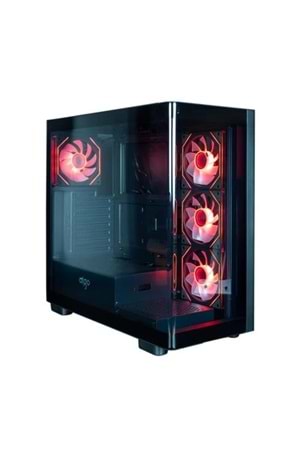 Kasa Aigo DS900G Siyah AT-750W 80+ Bronze 4xARGB Fan Mid Tower Kasa