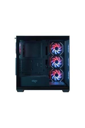 Kasa Aigo DS900 Siyah 4xARGB Fan Mid Tower