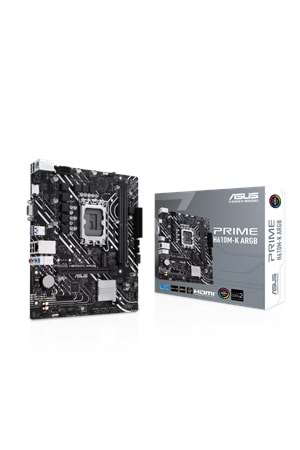 Anakart Asus Prime H610M-K Argb Ddr5 5600Mhz Usb 3.2 Matx 1700p