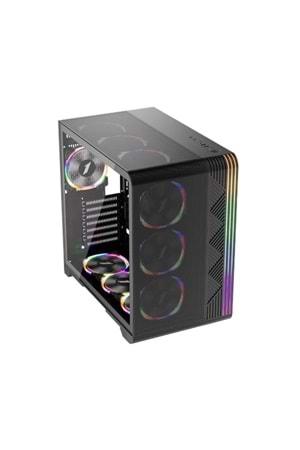 1St Player Vt7 Siyah 850W 80+ Silver Atx 3.1 Argb 4X12Cm Fan Temperli