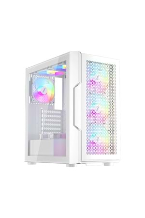 1St Player Trilobite T7 Beyaz 650W 80+ Argb 4X12Cm Fan Temperli Cam Me