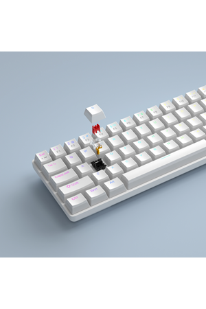 MageGee MK-BOX Pudding 68 Tuş RGB Red Switch Kablolu Beyaz Kablolu