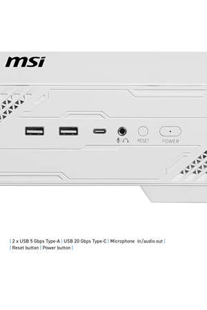Msi Mag Pano 130R PZ 4xARGB Fan USB 3.2 ATX Beyaz Tower Gaming