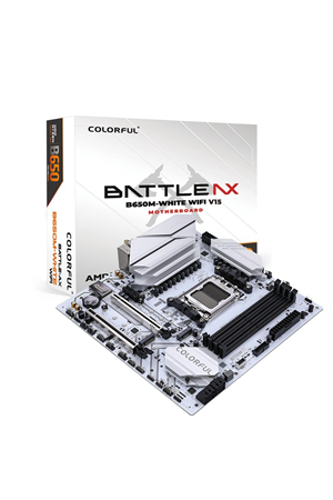 Anakart Colorful Battle-Ax B650M White Wifi 6 V15 Ddr5 Am5