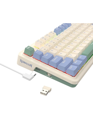 Redragon Ucal Pro K673CPG-RGB-PRO Beyaz Kablosuz Tr Layout