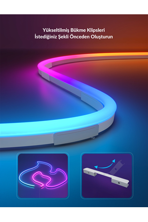 Govee Şekillendirilebilir Neon LED Şerit 2.Nesil (3MT)-Beyaz -H61D3301