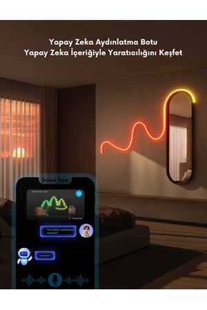 Govee Şekillendirilebilir Neon LED Şerit 2.Nesil (3MT)-Beyaz -H61D3301