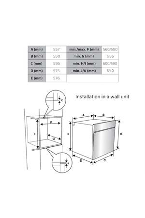 SBM6510X3D VOX Ankastre Silver Fırın