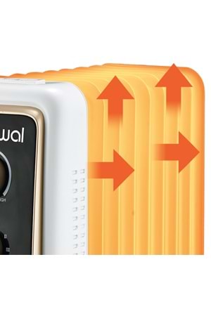 QHT161 Newal Radyatör Isıtıcı 9 Dilim