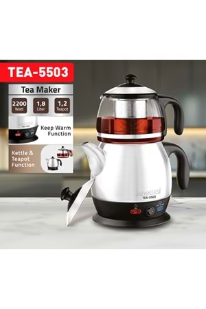 Newal TEA5503 Çaycı Cam Demlik