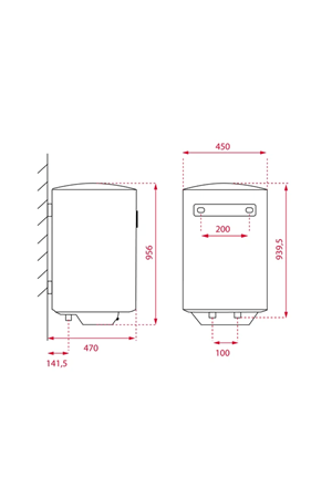 TEKA EWH 100 VE-D 100 LT. SMART SU ISITICI 1500W 30º - 75º
