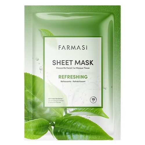 FARMASİ REFRESHING YEŞİLÇAYLI KAĞIT MASKE