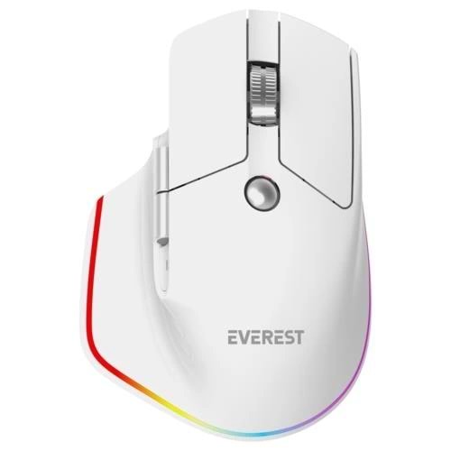 Everest SMW-178 Handy 2in1 Bluetooth+ 2.4Ghz 4000 DPI RGB Mouse Beyaz