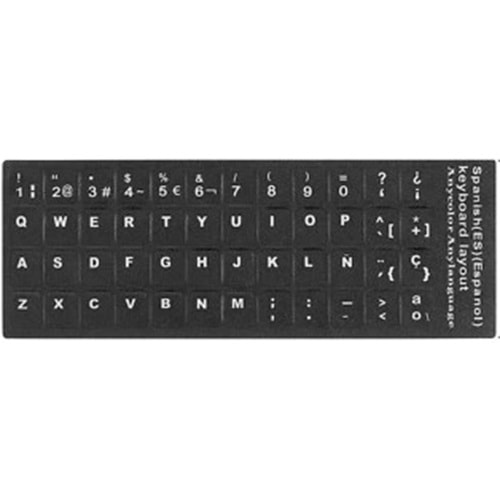 Klavye Etiketi İspanyolca Spanish Sticker