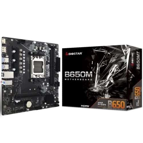 Anakart Biostar B650MT AMD AM5 DDR5 6000 HDMI DP M2 mATX