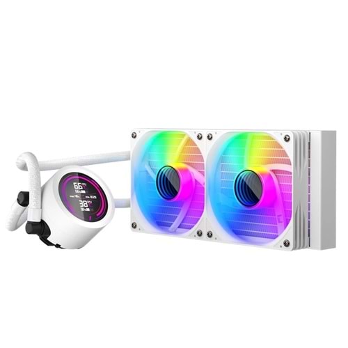 1St Player Thunderstorm Ts4 240Mm Beyaz Argb Dijital