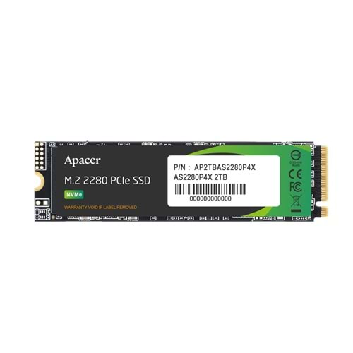 Ssd Apacer AS2280P4X 256GB 2100/1000MB/s NVMe PCIe Gen3x4 M.2