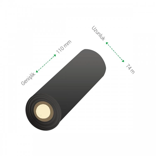 110mm X 74M Premium Wax Ribon