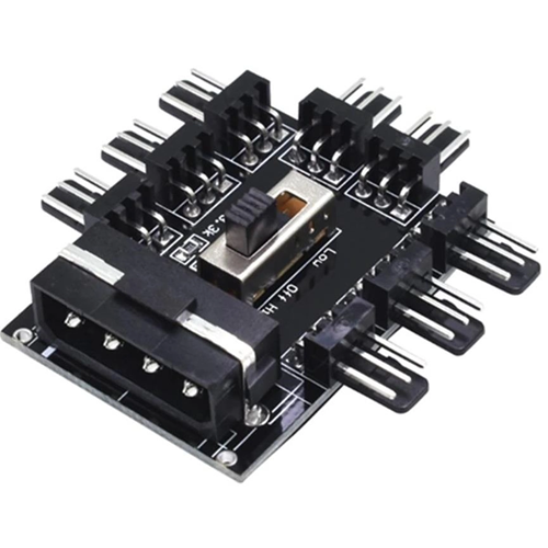 FAN ÇOKLAYICI 8 PORT Y PWM SPLITTER 3 PIN IDE POWER ÇOKLAYICI SWITCH