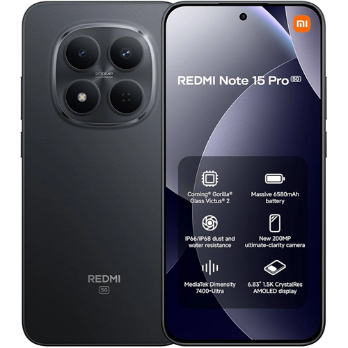 Telefon Xiaomi Redmi Note 15 Pro Black 8Gb Ram 256Gb