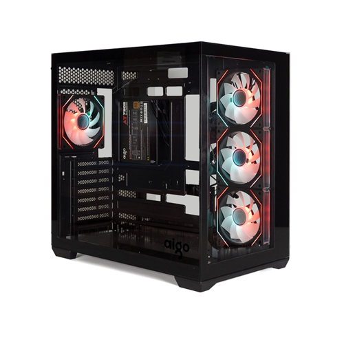 Kasa Aigo C280 Siyah 750W 80+ Bronze ARGB Mid Tower