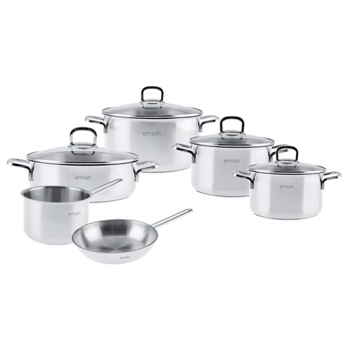 EMSAN COCINERO 10 PRÇ ÇELİK ÇEYİZ SETİ