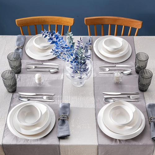 EMSAN EVREN 18 PRÇ 6 KİŞİLİK YMT, BEYAZ