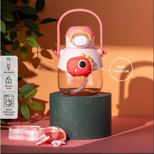 EMSAN DINO SULUK 650 ML PEMBE