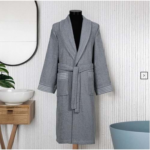 LUXART TEKLİ BORNOZ M/L MARK COIN