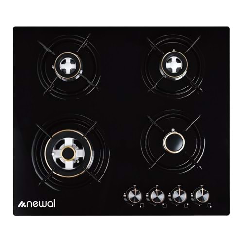 HOB648/2 Newal Siyah Cam Ocak