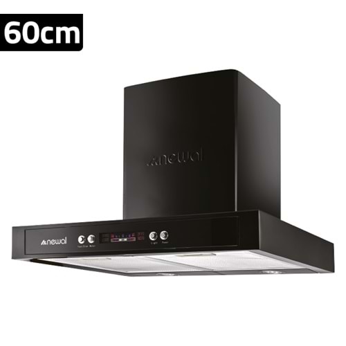 HOD3640/02 Newal Siyah Davlumbaz 60cm