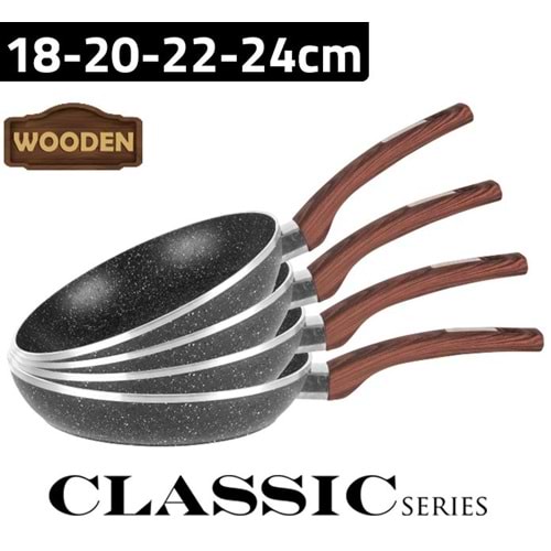 Z8115 Zio Klasik Tava Seti (18-20-22-24cm)