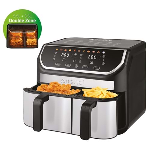 FRY5225 Newal Dokunmatik Double Airfryer 9L