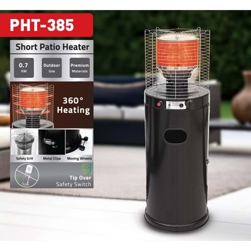 Newal PHT385 Patio Gazlı Dış Mekan Isıtıcı