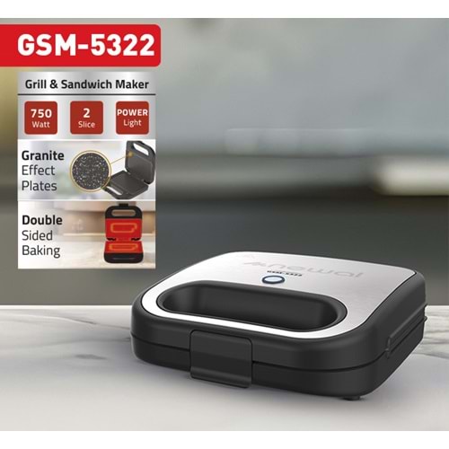 Newal GSM5322 Tost Makinesi Grill