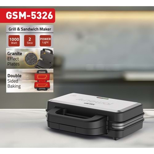 Newal GSM5326 Tost Makinesi Grill