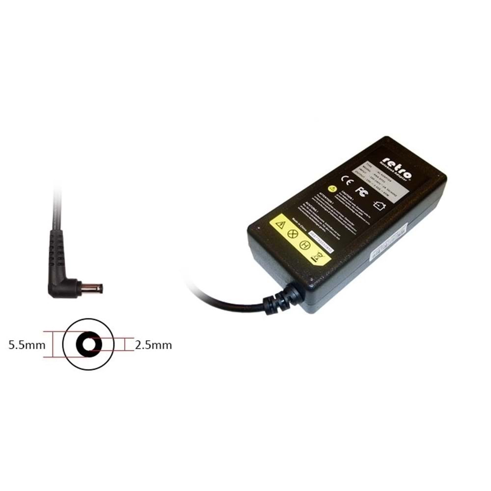 ADAPTOR DCA-A001 19V 3.42A 65W 2.5mm5.5mm